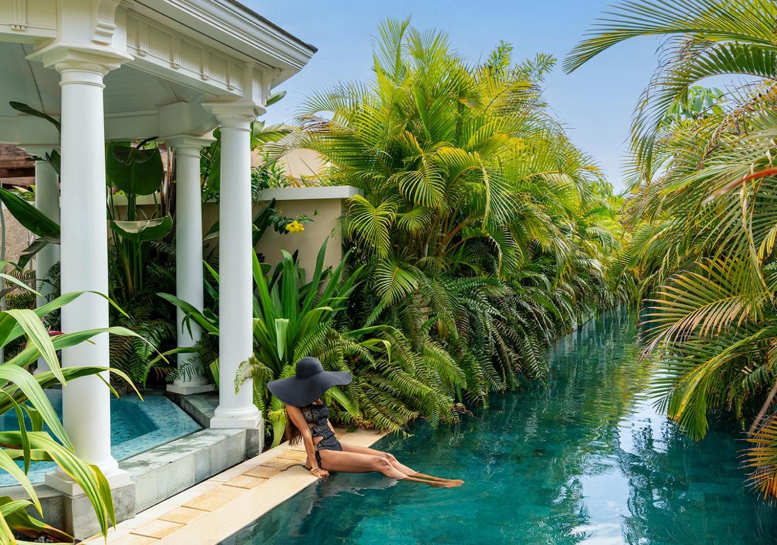 One-Bedroom River Villa private pool swim up to the river