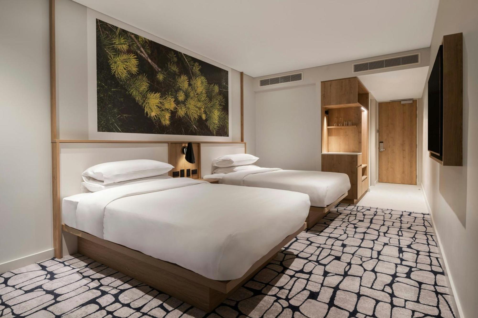 Double Room with Two Double Beds and Urban View