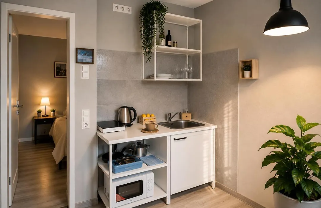 Hotel Modern Living Studio Küche Netflix inklusive Top Lage-1