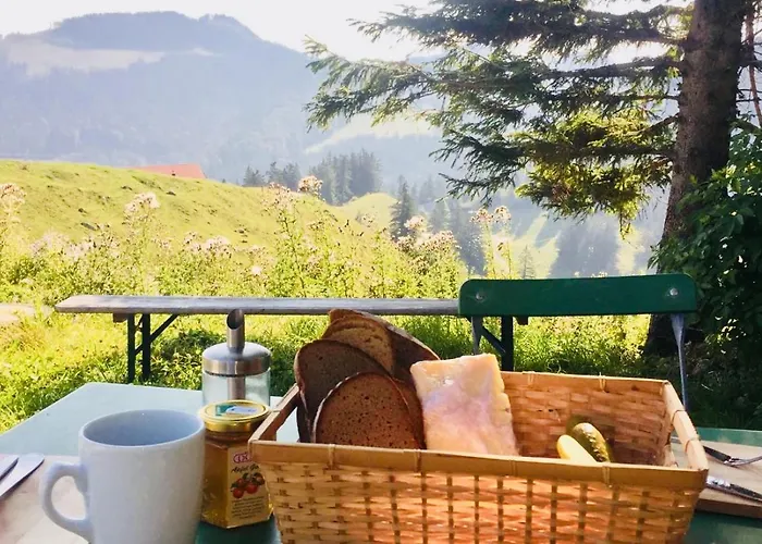 Bründling-Alm Berggasthof auf 1167m auf dem Hochfelln