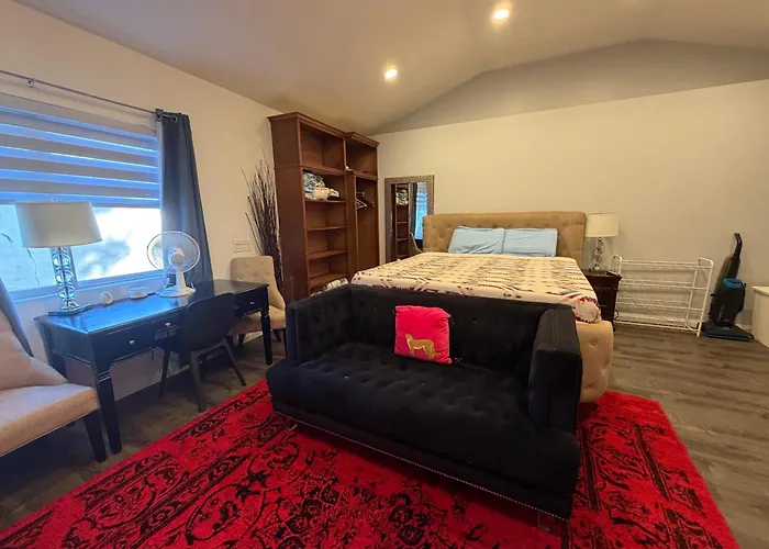 Comfortable High Ceiling Studio