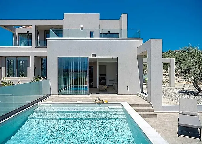 Modern Villa With Sea And Mountain Views