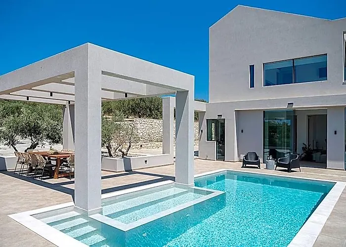 Modern Villa With Sea And Mountain Views