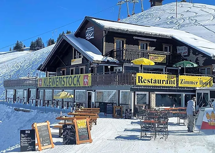 Ausflugs-Ski-Pistenhotel Klewenstock Auto Frei Mit Dem Mobiltelefon Bestellen Nur Mit Der Pendelbahn Erreichbar Auf 1600Muem