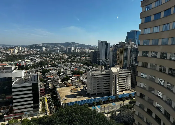 Flat No Stadium Alphaville - Ate 4 Hospedes, Recepcao 24H, Piscina Aquecida E Estacionamento